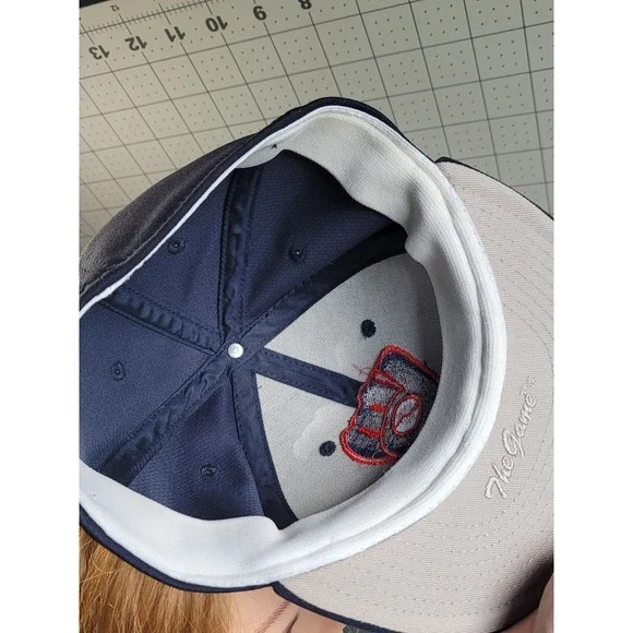 The Game Fitted Milwaukee Brewers MLB Baseball Hat Cap Navy Blue Red Sz Small - Picture 5 of 6